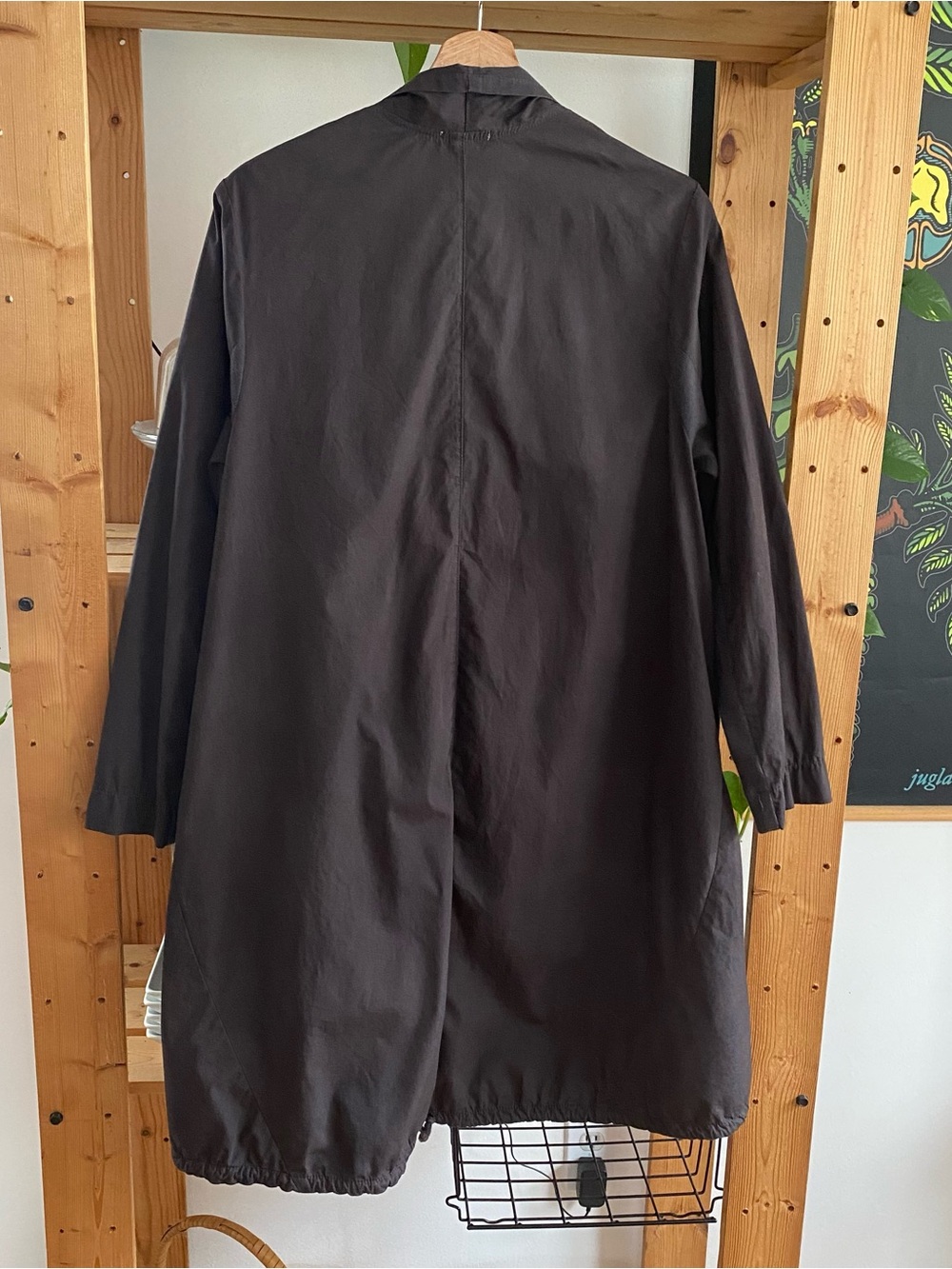 Prairie Underground Dark Gray Ruched Open Front Jacket Large - Picture 4 of 15